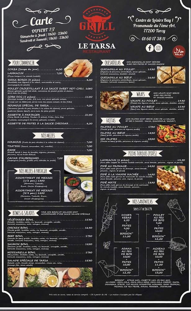 Le Tarsa Grill - Menu Image 1